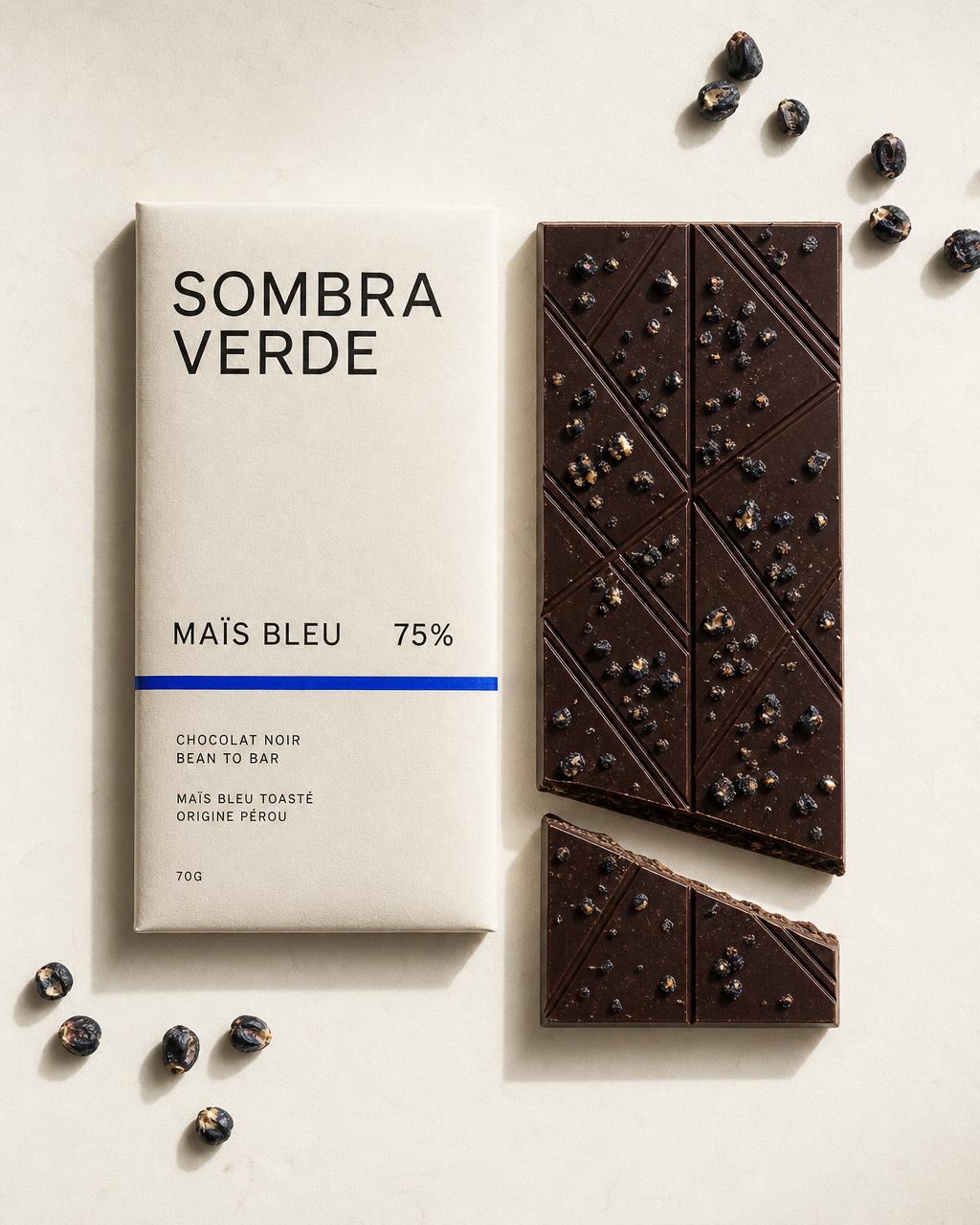 Tablette Sombra Verde Maïs Bleu 75 %