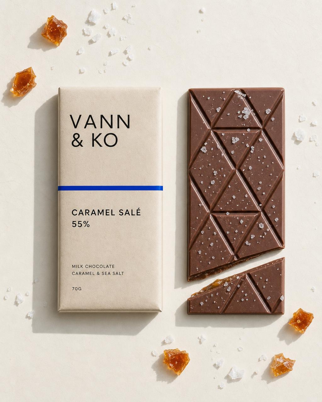 Tablette Vann & Ko Caramel Salé 55 %